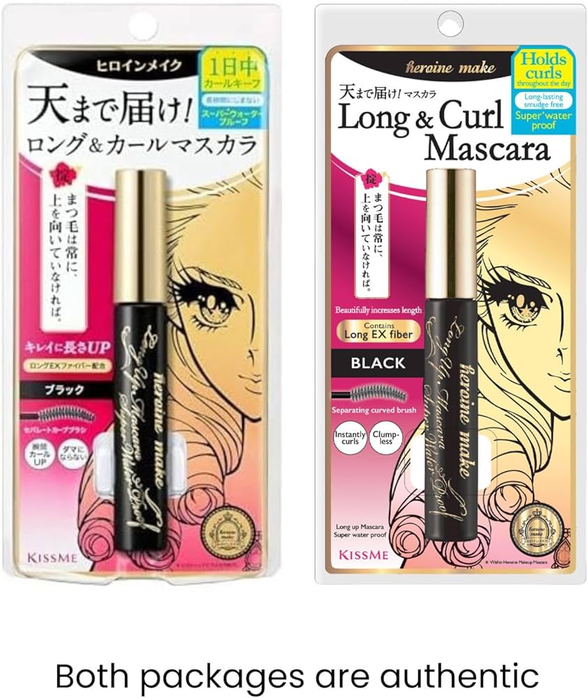 Amazon.com : HEROINE MAKE by KISSME Waterproof Mascara Black
