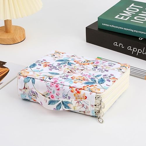 Miniatura 10 de Lbxgap Estuche para lápices Jungle con 120 ranuras de tela Oxford, con ranura para lápices, organizador con práctico envoltorio portátil, soporte