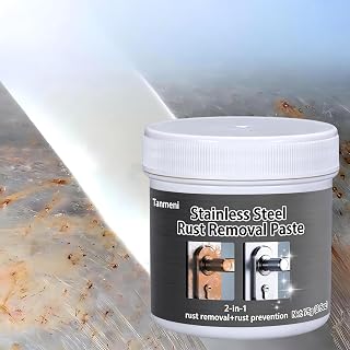 Stainless Steel Rust Stain Remover & Cleaner, Rust Spot Stain Remover for Stainless Steel Appliances and Furniture - Ideal for Grill, Fridge, Knife or Pan & more (75, Grams)