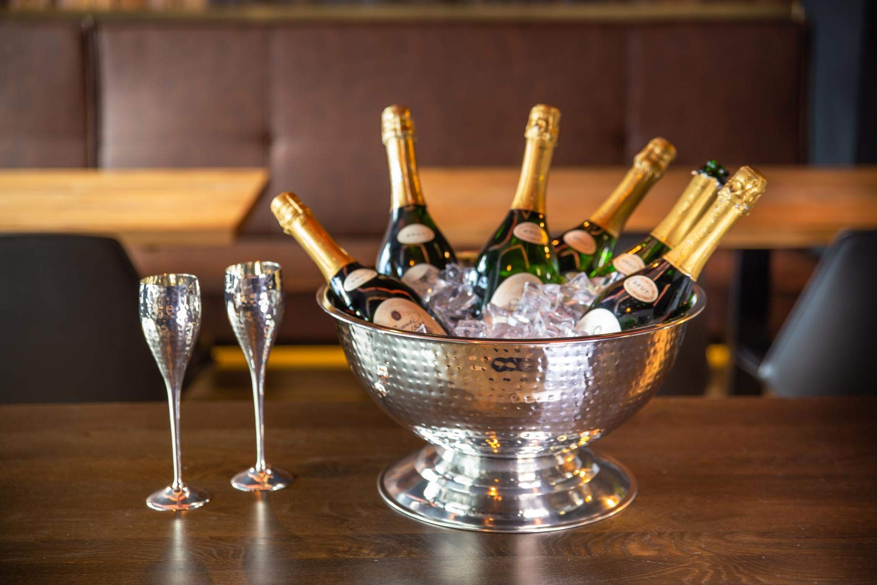 EDZARD Champagnekoeler Till ( 43 cm, groot) van roestvrij staal