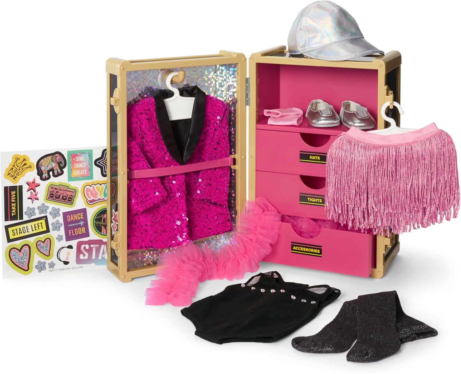 American Girl Girl of The Year Kavi Sharma 18-inch Doll Backstage Trunk Featuring 10+ Pieces for Ages 8+