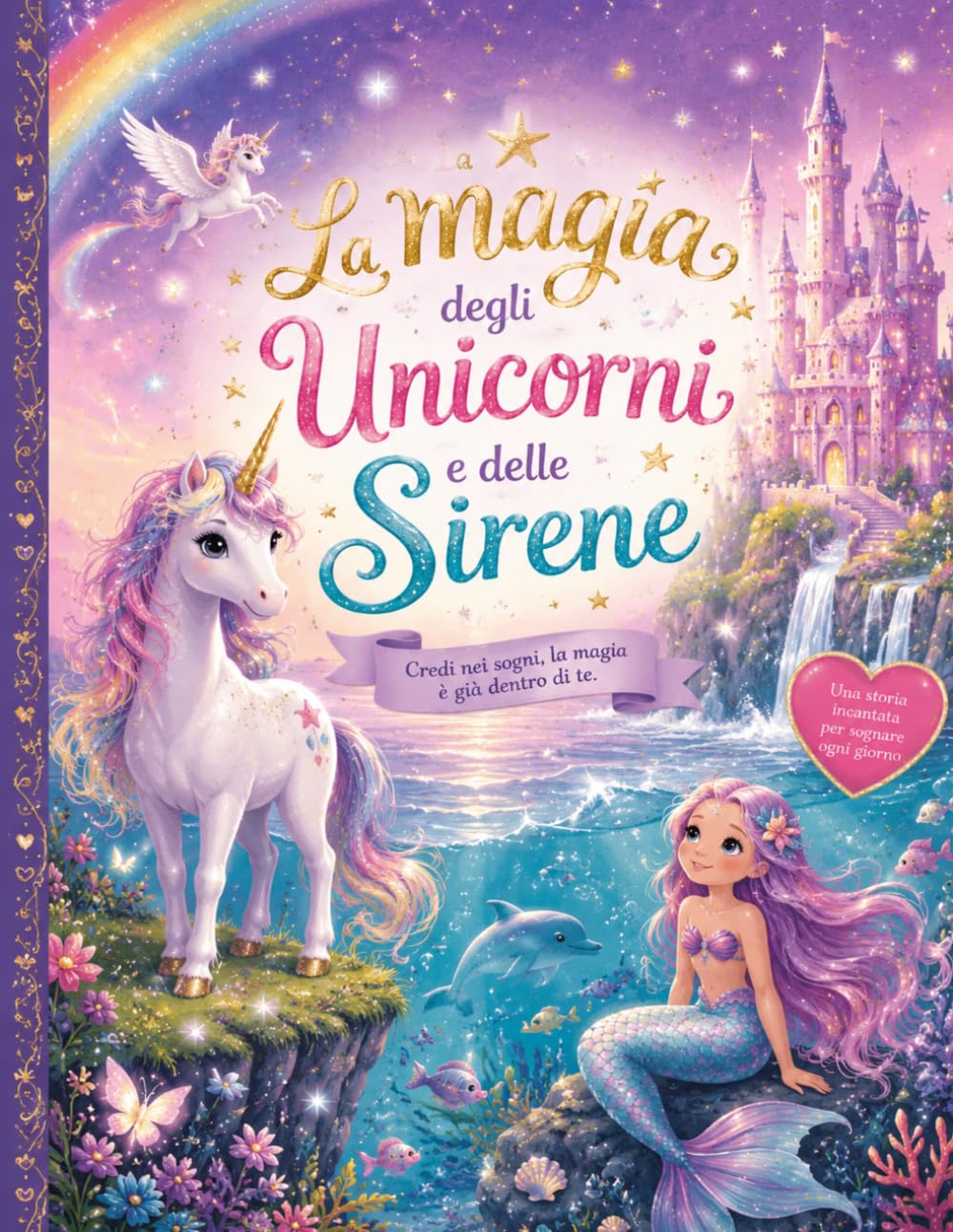 Unicorni e Magia da Colorare: Libro da Colorare per Bambini 3-8 anni