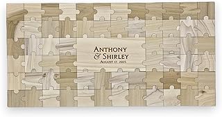 Palmetto Engraving Personalized Wedding Guest Book Puzzle – Unique Guest...