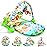 CUTE STONE Baby Gym Play Mat, Play Piano Gym with Tummy Time Activity Mat, Musical Activity Center for Infants Toddlers