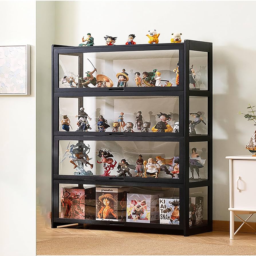 ガラスケース 4段両扉 コレクションケース フィギュア 棚 ショーケース2002 ガラスケース 4段両扉 コレクション フィギュア 棚 ショーケース