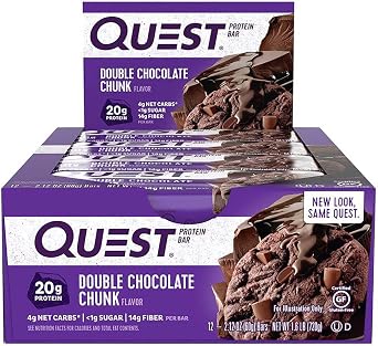 Quest Nutrition Bars - Size 60g Double Cholcolate Chunk