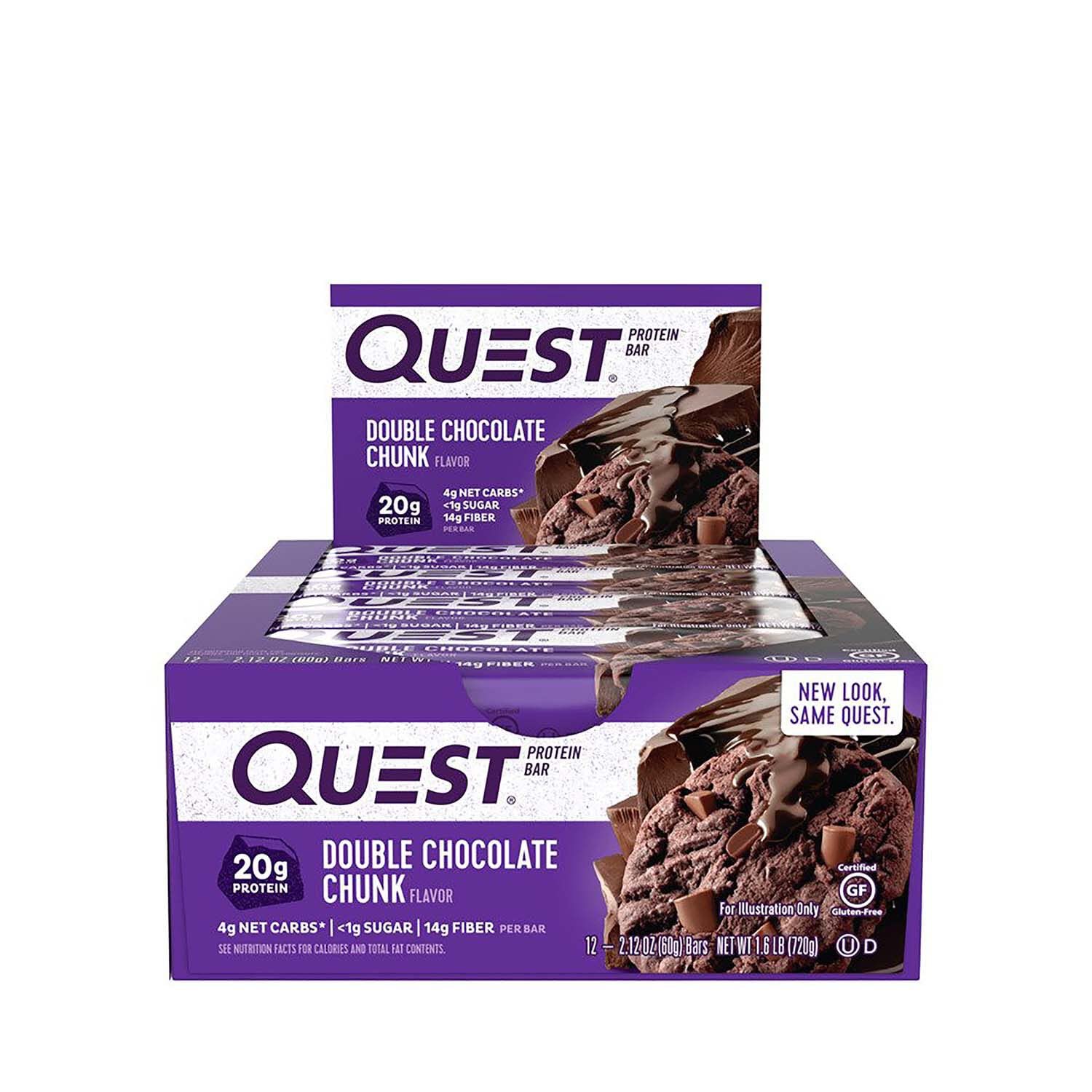 Quest Nutrition Quest Pre/Post Workout Bars - Double Chocolate Chunk 12 bars