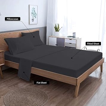 EaseHome Full Size Sheets - Extra Soft Full Sheets with 18-inch Deep Pocket, Premium Bedding Collection - Extra Soft Breathable Wrinkle Fade Stain Resistant Hypoallergenic - 4 Piece