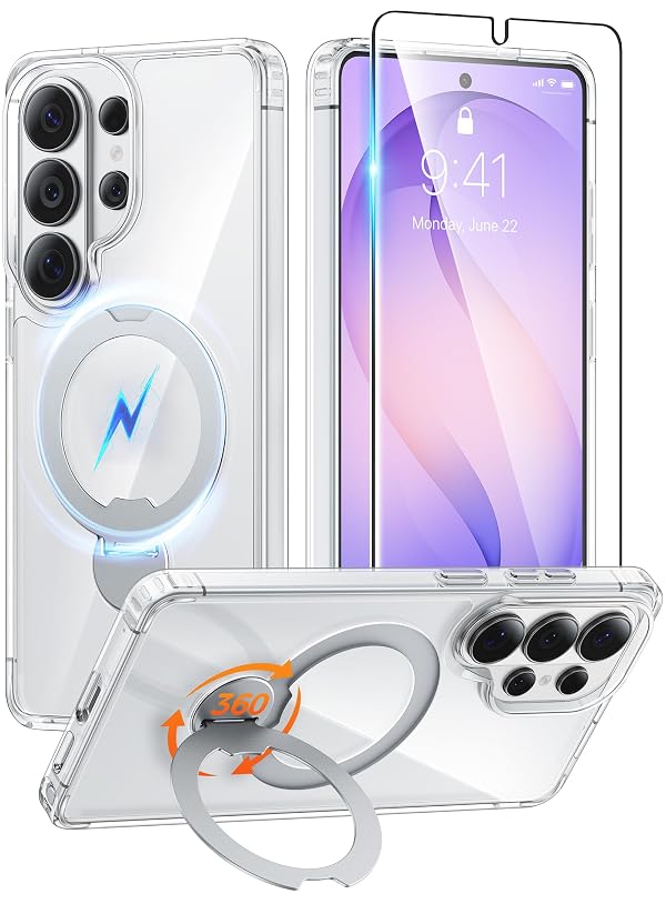 FNTCASE for Samsung Galaxy S26 Ultra Case with 360 Spin Magnetic Stand by FNTCASE - Used condition - US$7.66