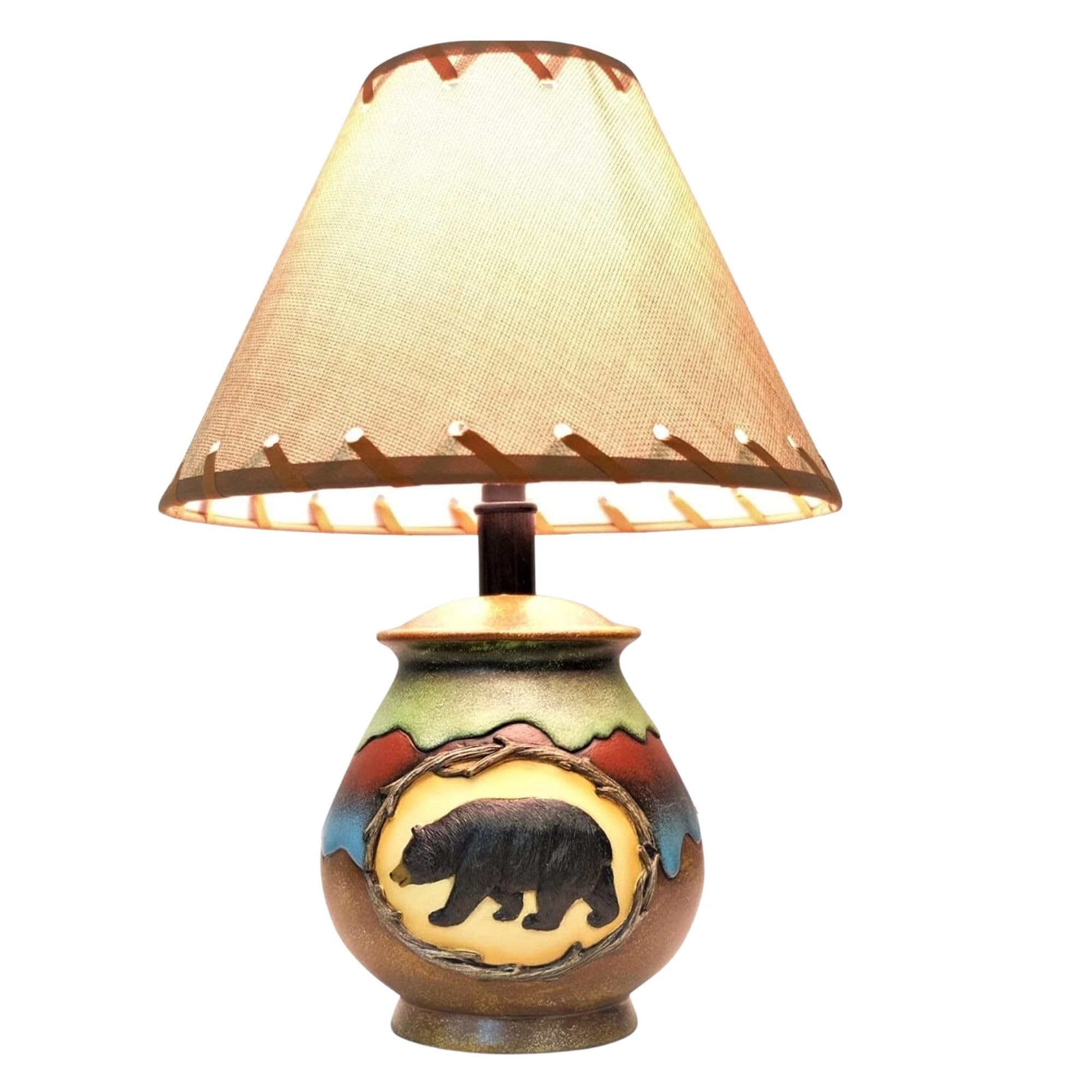 BestGiftEver Resin Bear Vase Lamp 15"