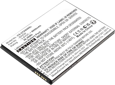 8000mAh Tablet Replacement Battery for BA820,BA840,UG905,UG908