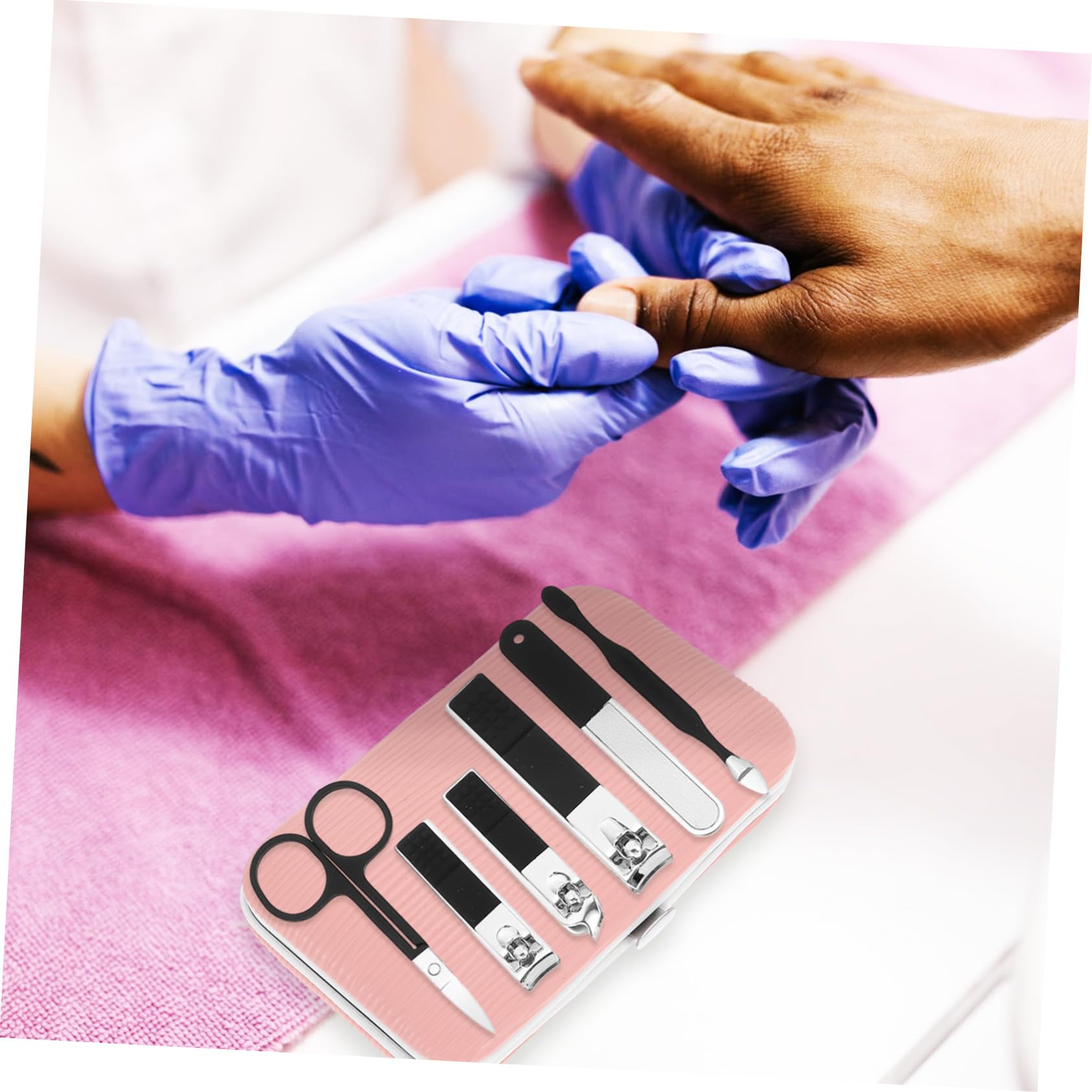 SHERCHPRY Kit Tagliaunghie Da Donna Per Manicure e Pedicure Strumenti Professionali Tagliaunghie Per Cura Delle Unghie Per Viaggi e Uso Quotidiano