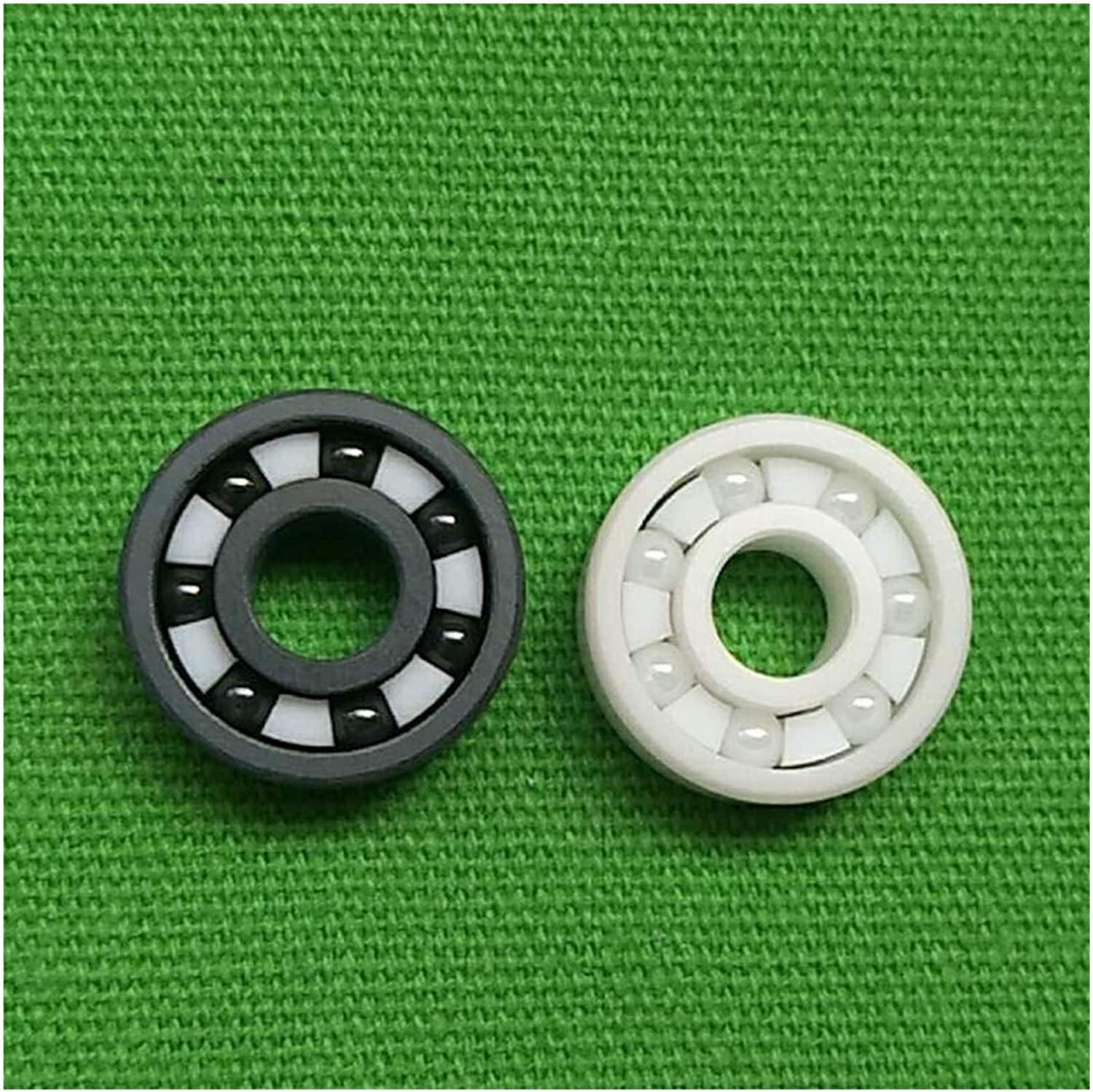 Bearings Full Ceramic 608 Bearing ZrO2/Si3N4 Inline Speed Skates 7 Beads 608RS Fast Bering(16 Pcs Black Ceramic)