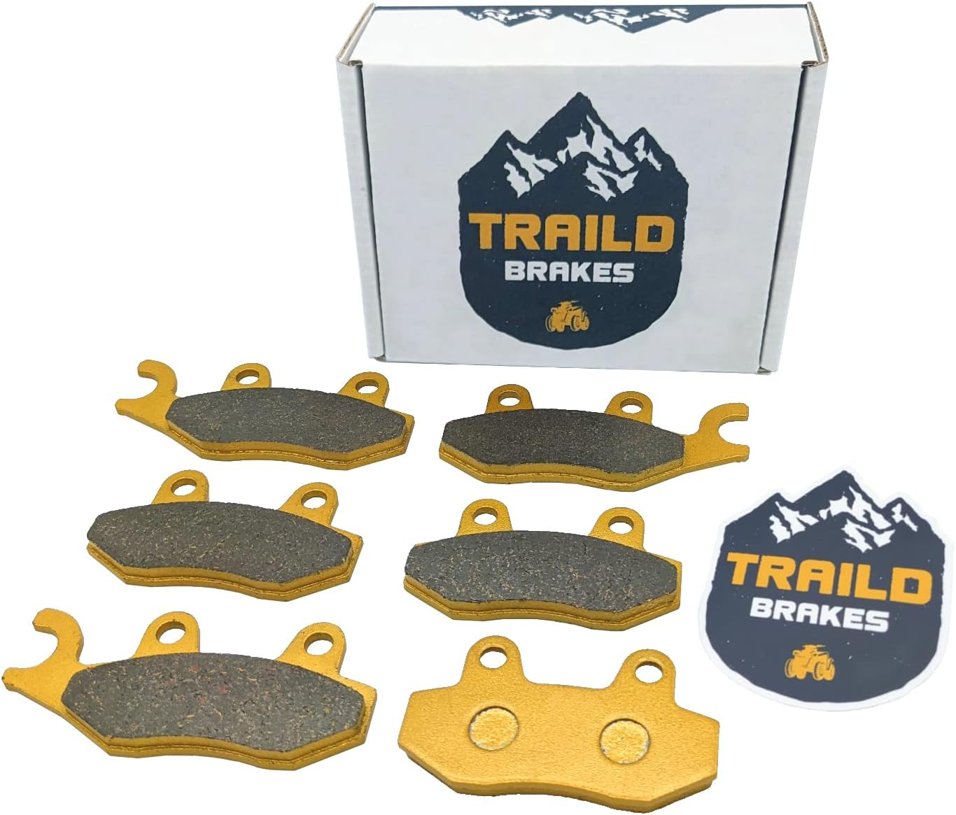 Traild Ceramic Brake Pad Set for Can Am Commander 1000 R/800 R (2 DOOR) 2011-2020 Front & Rear