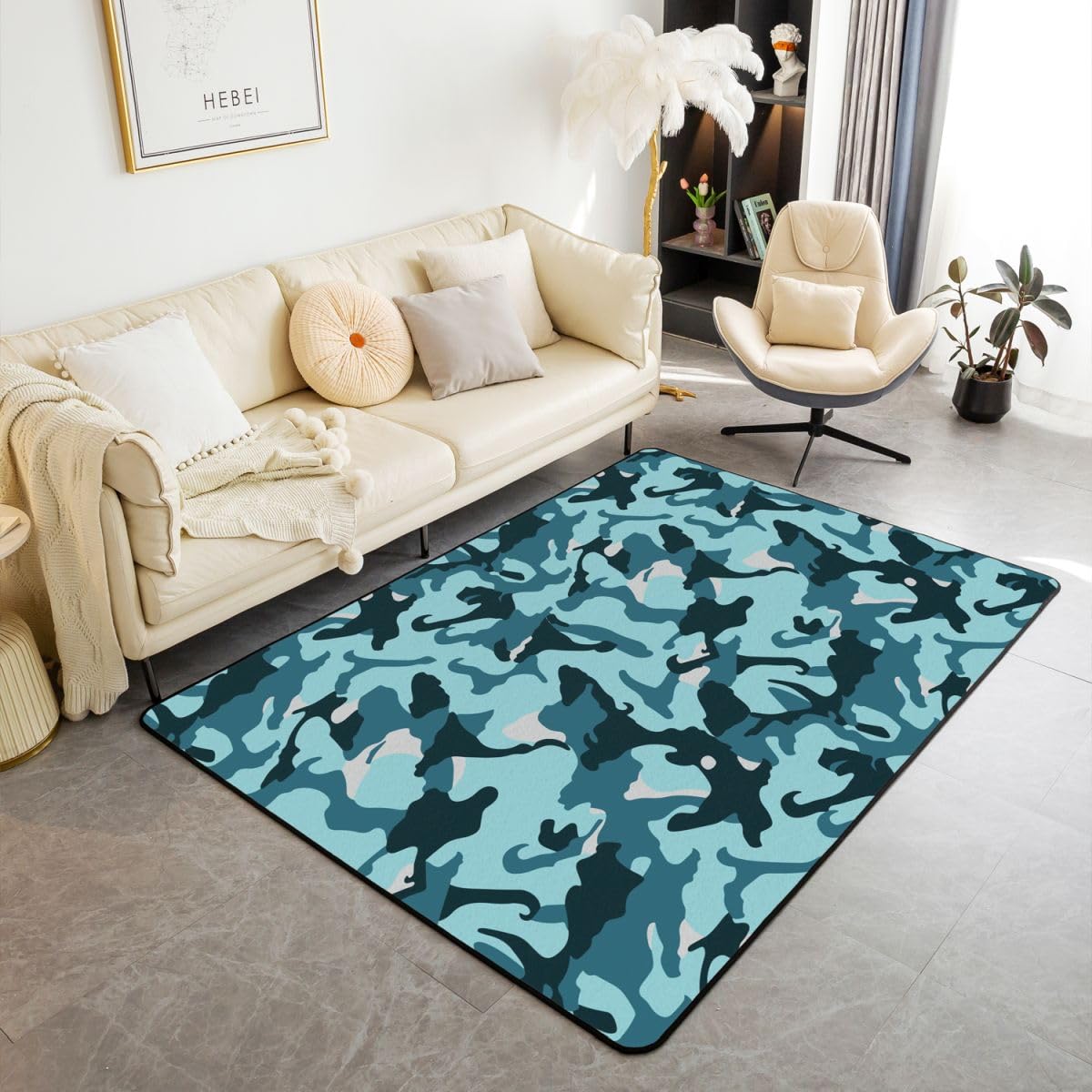 Tapis western vintage ours noir style ferme rétro pour décoration intérieur