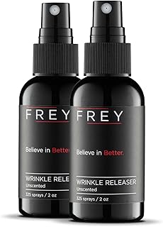 FREY Revolutionary Wrinkle Release Spray – 2 Pack of 2 Ounce Travel Size Bottles (325 Sprays Each)…