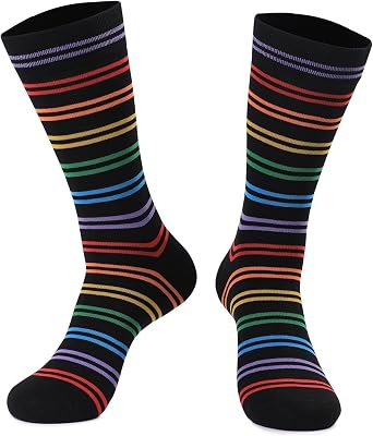 Aueyan Funny Socks for Men and Women,Mens Novelty Socks Fun Crew Socks Size 9-15