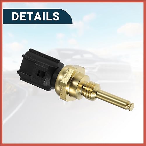 Miniatura 7 de ACROPIX Sensor de temperatura del refrigerante para Ford Escape Durable No.9L8Z6G004C Sensor de temperatura del agua del tono oro partes internas