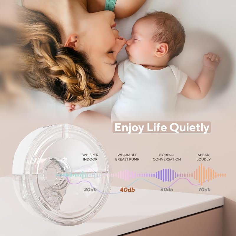 ANWIKE Elektromos Mellszívó Dupla Fejjel, 338 mmHg Erős Szívóerő, Kéz Nélküli, 9 Szint, 4 Mód LED Kijelzővel