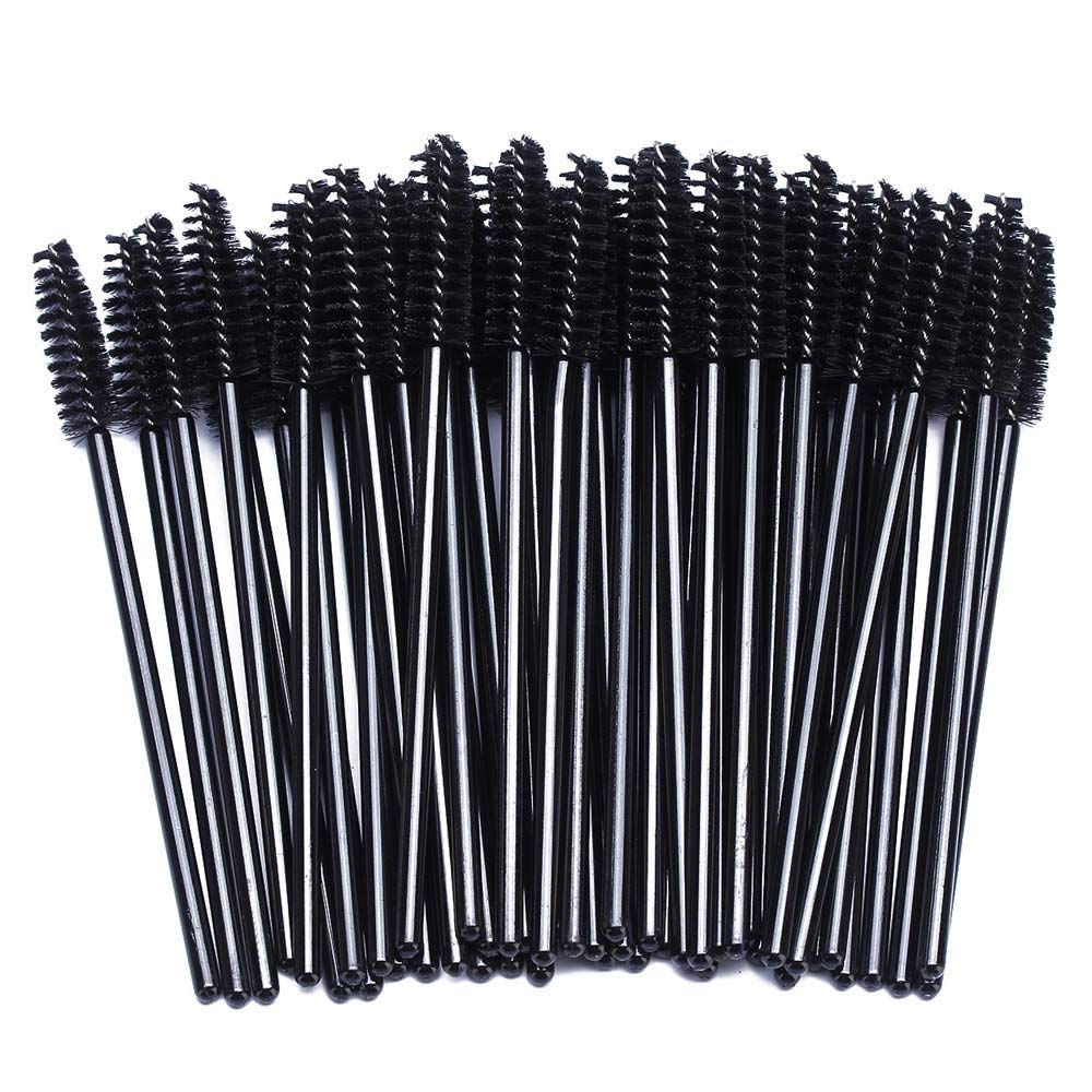 100 Pcs Disposable Eyelash Brushes, Mascara Wands, Eye Lash Brush, Spoolies for Eyelash Extensions, Spoolie Eyebrow Eyeshadow Brow Makeup Supplies Kit