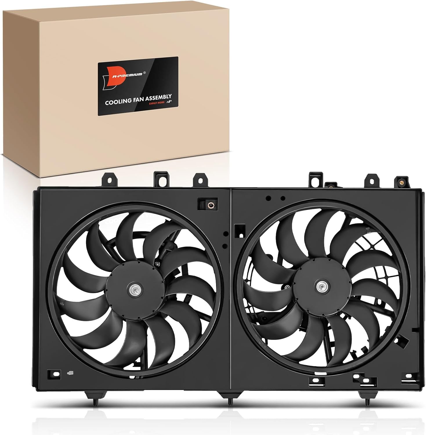 A-Premium Engine Radiator Cooling Fan Assembly with Brushless Motor Compatible with Select Subaru Models - Outback/Legacy 2020 2021 2022 2023 2024, 2.5L - Replace# 45121AN00A, 45121AN01A