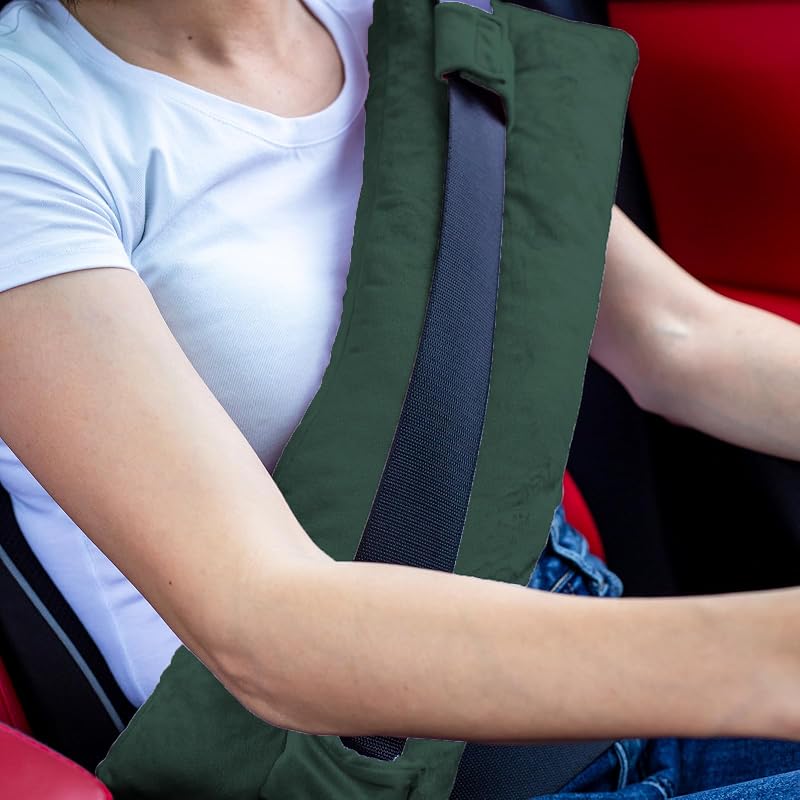 Almofada para Cinto de Segurança Wumimi Pós-Cirurgia – Verde-escuro
