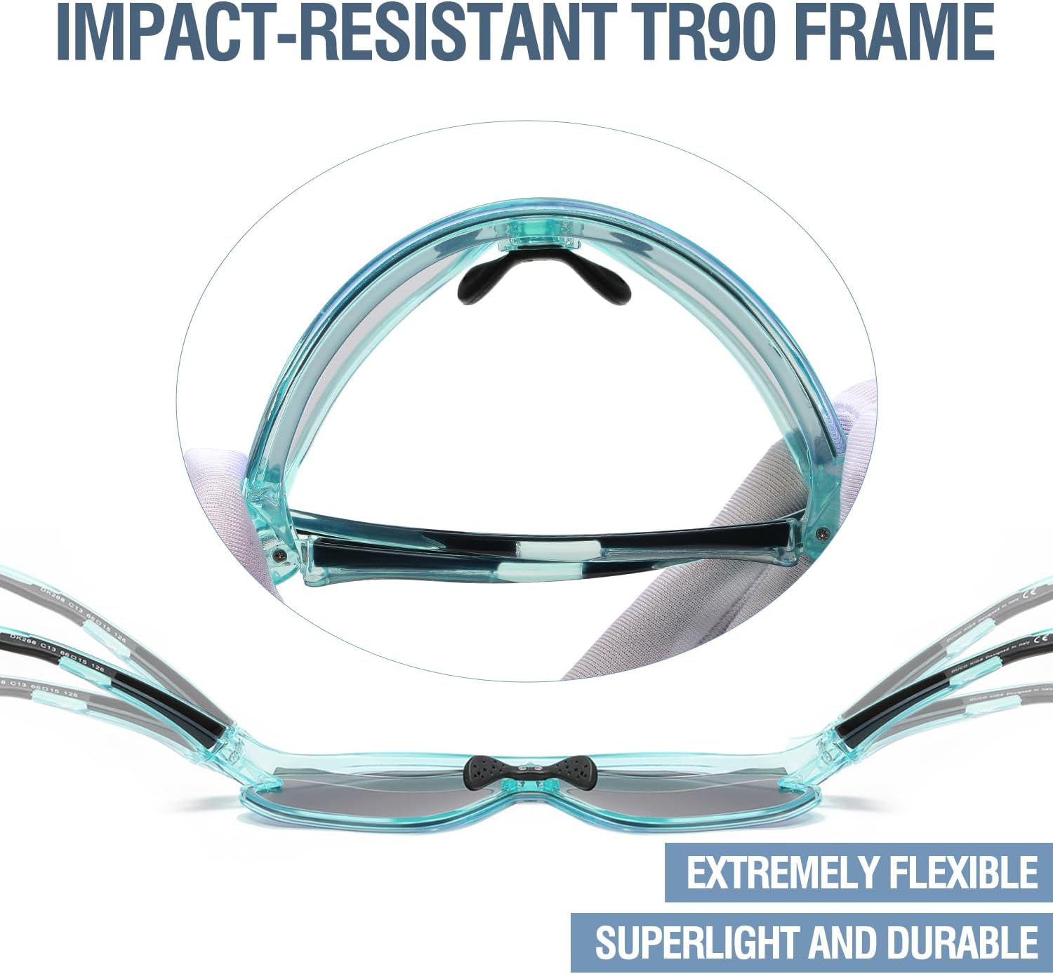 DUCO Kids Sunglasses Youth Baseball Sun Glasses Lightweight TR90 Frame UV400 Sports Cycling Shades for Boys Girls DK268 - Image 5