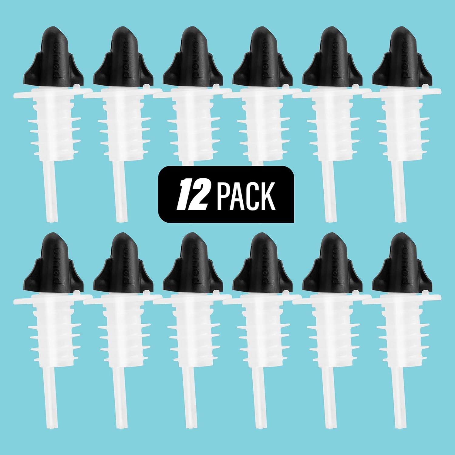 Super Brands Pouro Plastic Liquor Pour Spout 12 Pk - Twist Open and Closed Up To 50% OFF Pouro Plastic Liquor Pour Spout 12 Pk - Twist Open and Closed