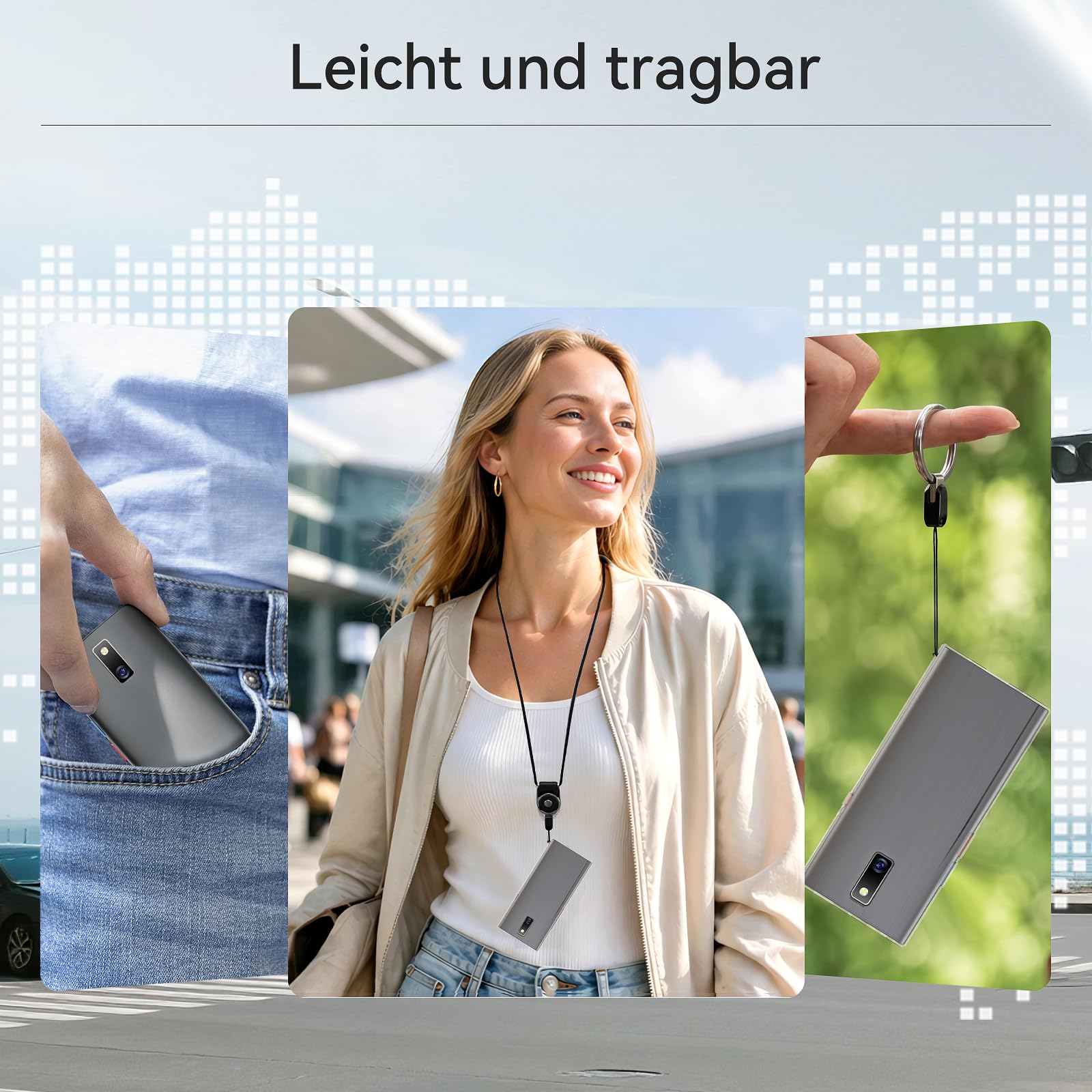 Sprachübersetzer Gerät, 150 Sprachen AI Online Offline Übersetzung, 5,5" HD Bildschirm