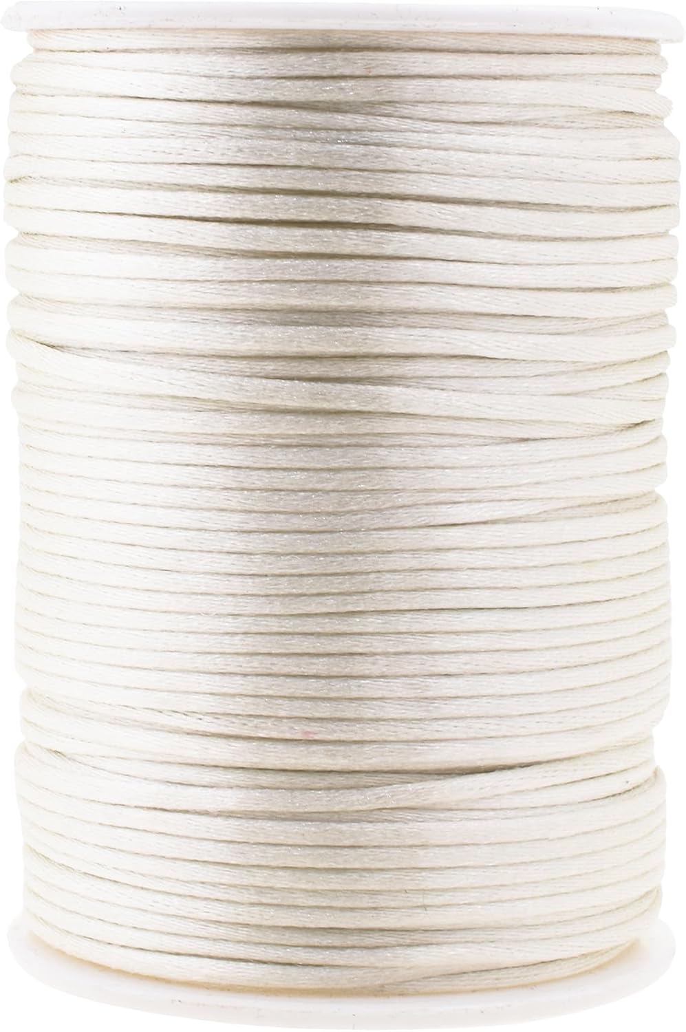 Amazon.com: Mandala Crafts Nylon Satin Cord 2mm Rattail Cord Ivory ...