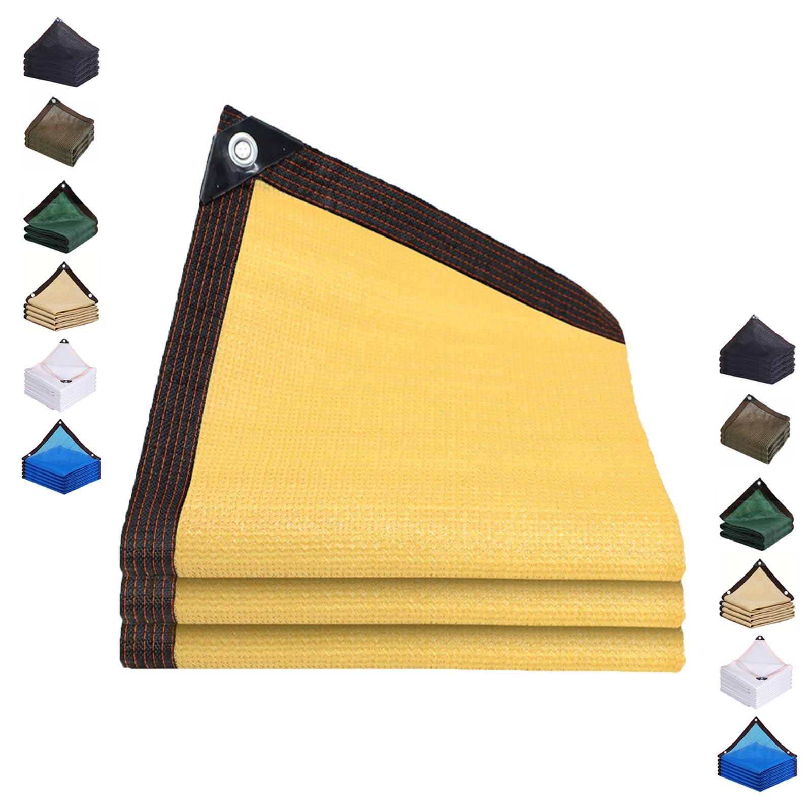 GLDYTVF 90% Shade Cloth Netting - 15x35ftMesh Tarp for Garden Patio & Pergola Rectangular Canopy Cover -Beige Shade Sail for Outdoor Protection
