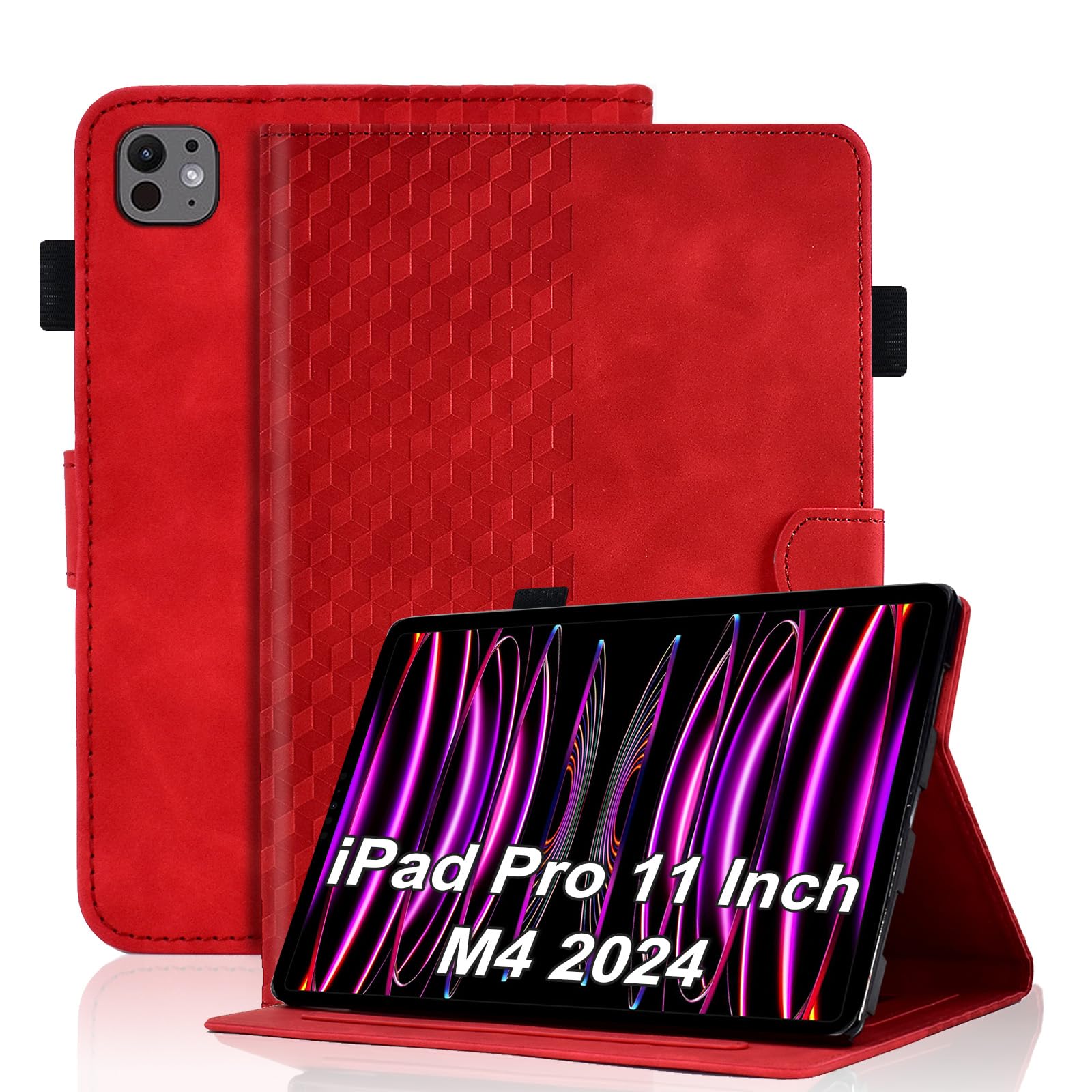 Case for Honor Pad X8a 11 Inch Tablet 2024 Protective Case Premium Leather Folio Smart Case with Auto Sleep/Wake Pen Holder Card Slot for Honor Pad X8a- Dark Green — view 180