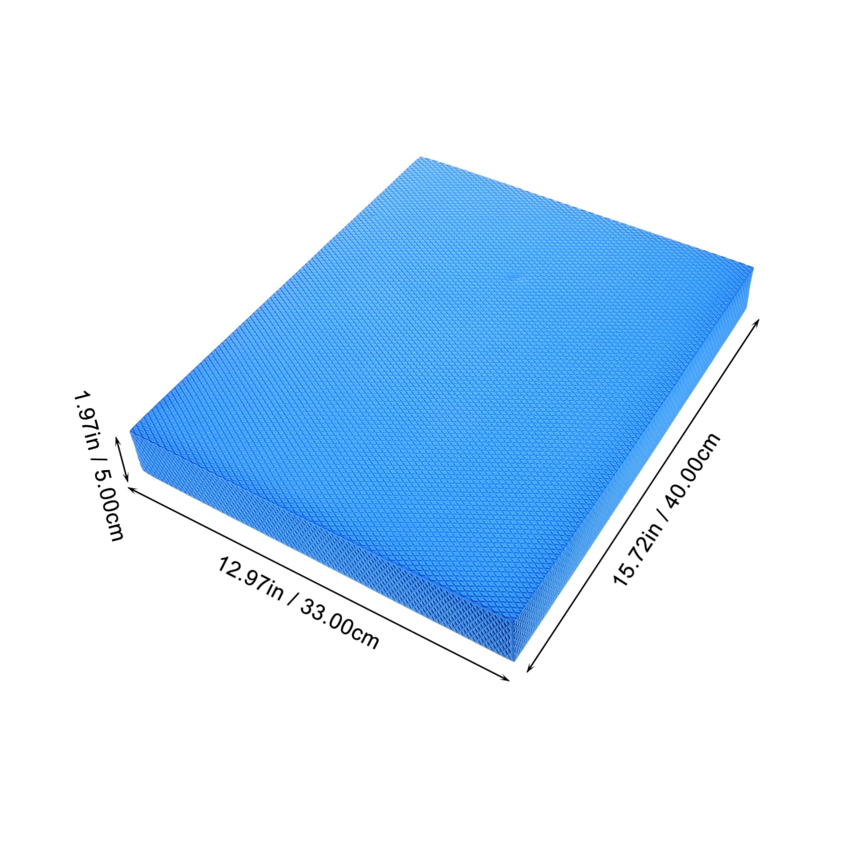 Toyvian Tappetino in Tpe Blu per Yoga e Allenamento, Cuscino Antiscivolo per Ginocchia e Gomiti, Facile da Arrotolare, per Stretching e Ufficio