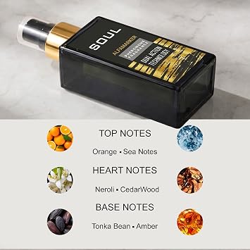 Perfume Body Spray for Men infused with Pheromones, Pheromone Cologne for Men - 4fl.oz Men`s Perfume - Citrus Woody Spicy Long Lasting Scent - Pheromone Fragrance Mist for Men