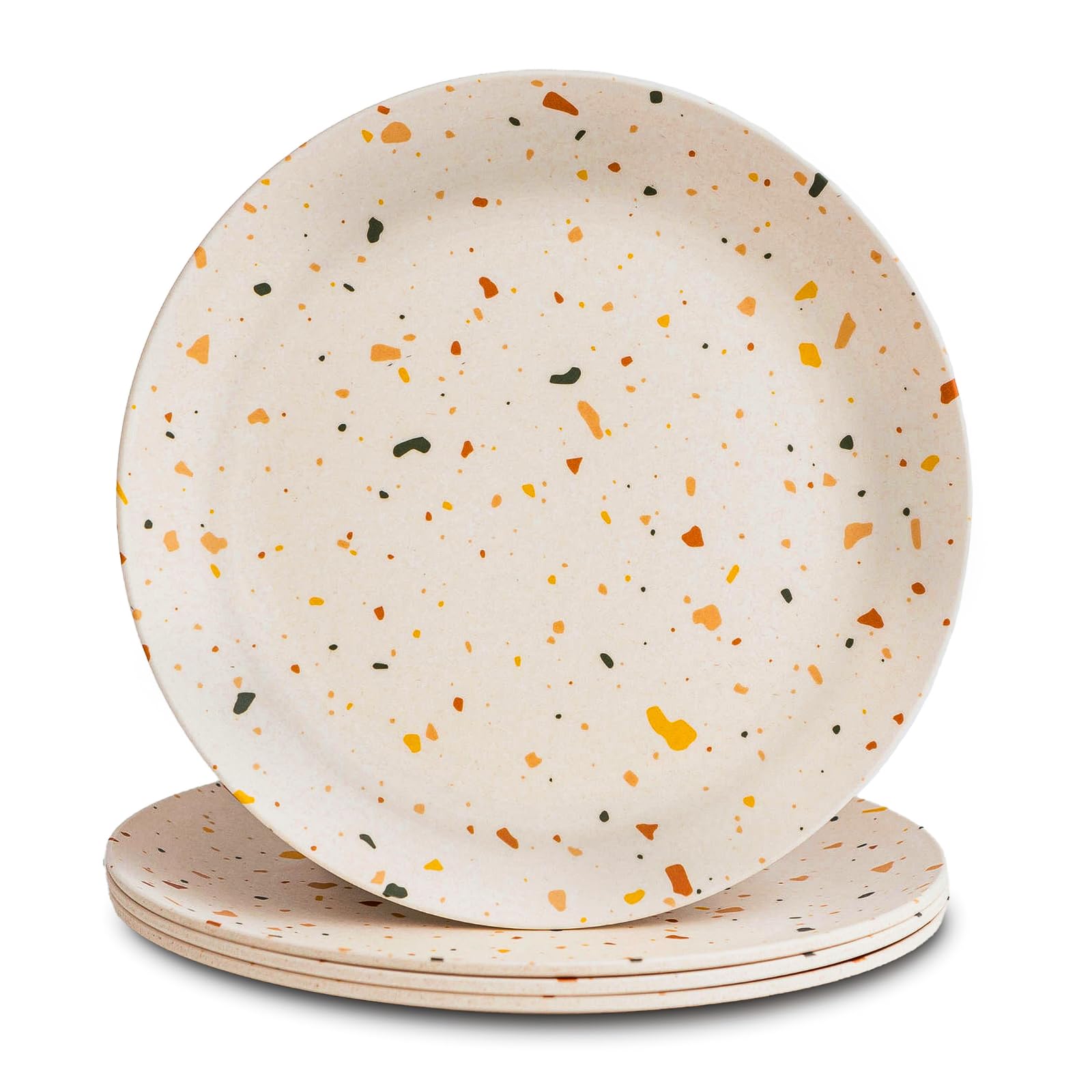 Amazon.com | Nook Theory 4-Pack Bamboo Fiber Dinner Plates