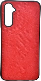 جراب ظهر بتصميم سادة من البولي يوريثين الحراري لهاتف ريلمي 6 - أحمر