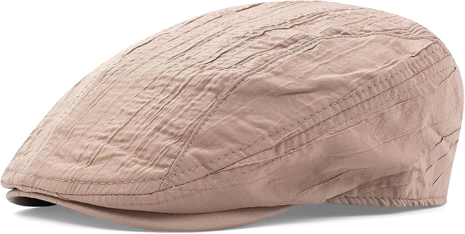 Women Newsboy Cap Quick Dry Breathable Flat Cap Adjustable 8 Panel Gatsby Ivy Hat Lightweight Summer Driving Hat