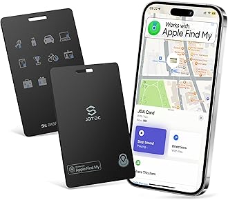 Wallet-Tracker-Card, Apple MFi Certified Item-Finder Work with Apple Find My (iOS Only), Wallet-Locator-Tracke-Card for Passport,Luggage Key Tracker,Smart-Credit-Card-Tracker, IP68 Waterproof, 2 Pack