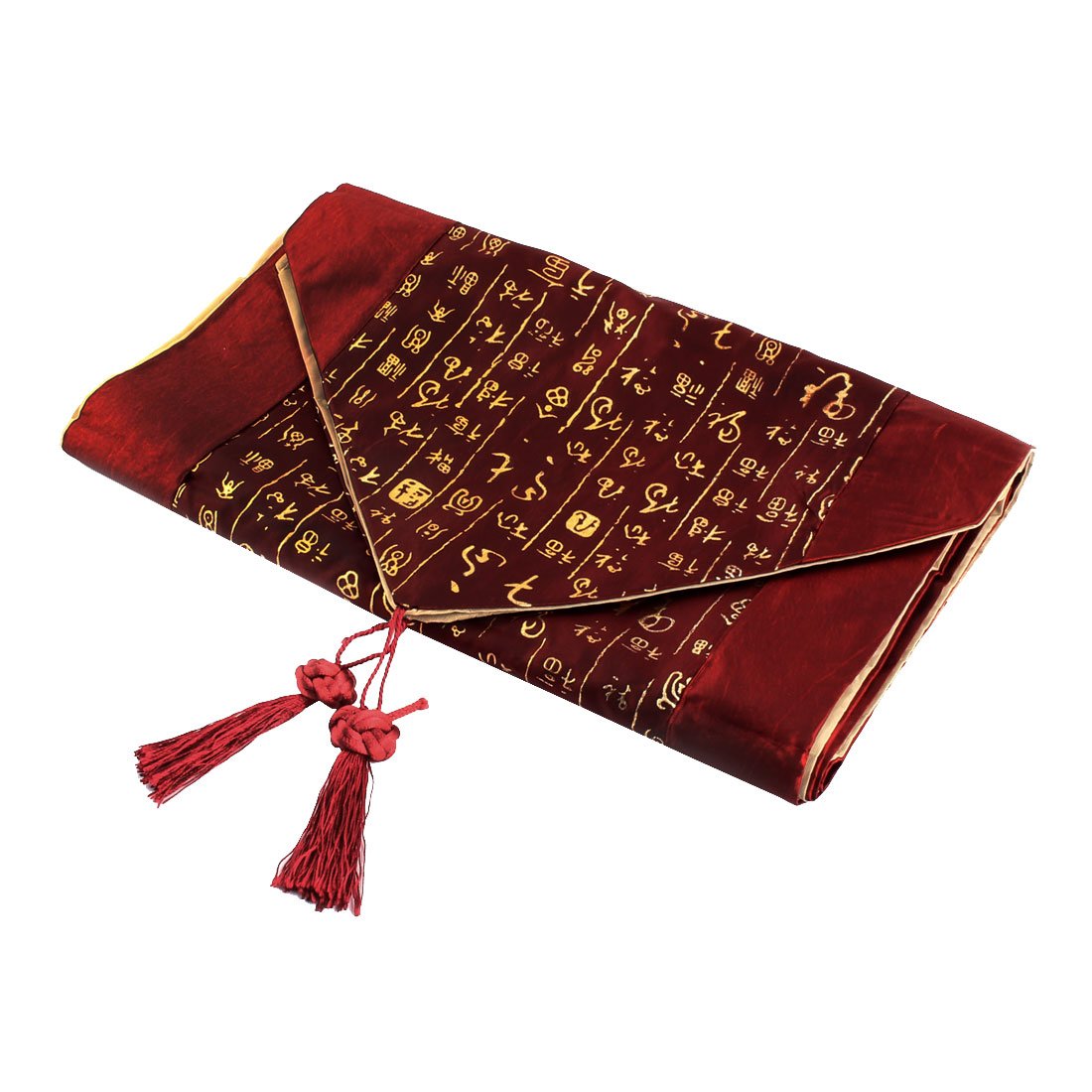 ZHuidjo Dining Room Ancient Chinese Character Design Tassel Decor Dinner Table Runner 200 x 32cm (SN: e2f e7f f2d cc8 437)