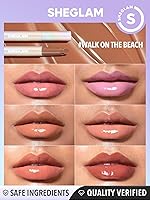 Vista 10 de SHEGLAM PoutPerfect Brillo Labial Sólido Hidratante Lápiz Labial No Pegajoso con Aceite de Coco - Walk on the Beach