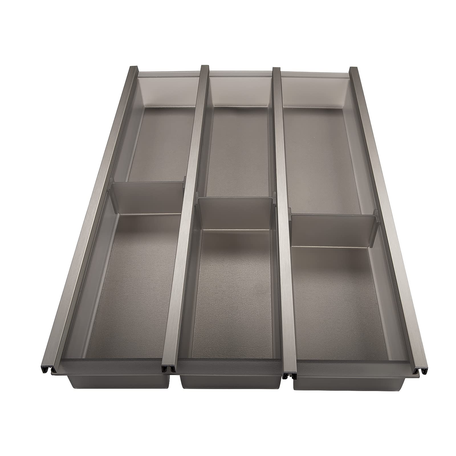 SOTECH Cuisio Inserto Portaposate 40 cm Grafite Traslucido con Portacolteli