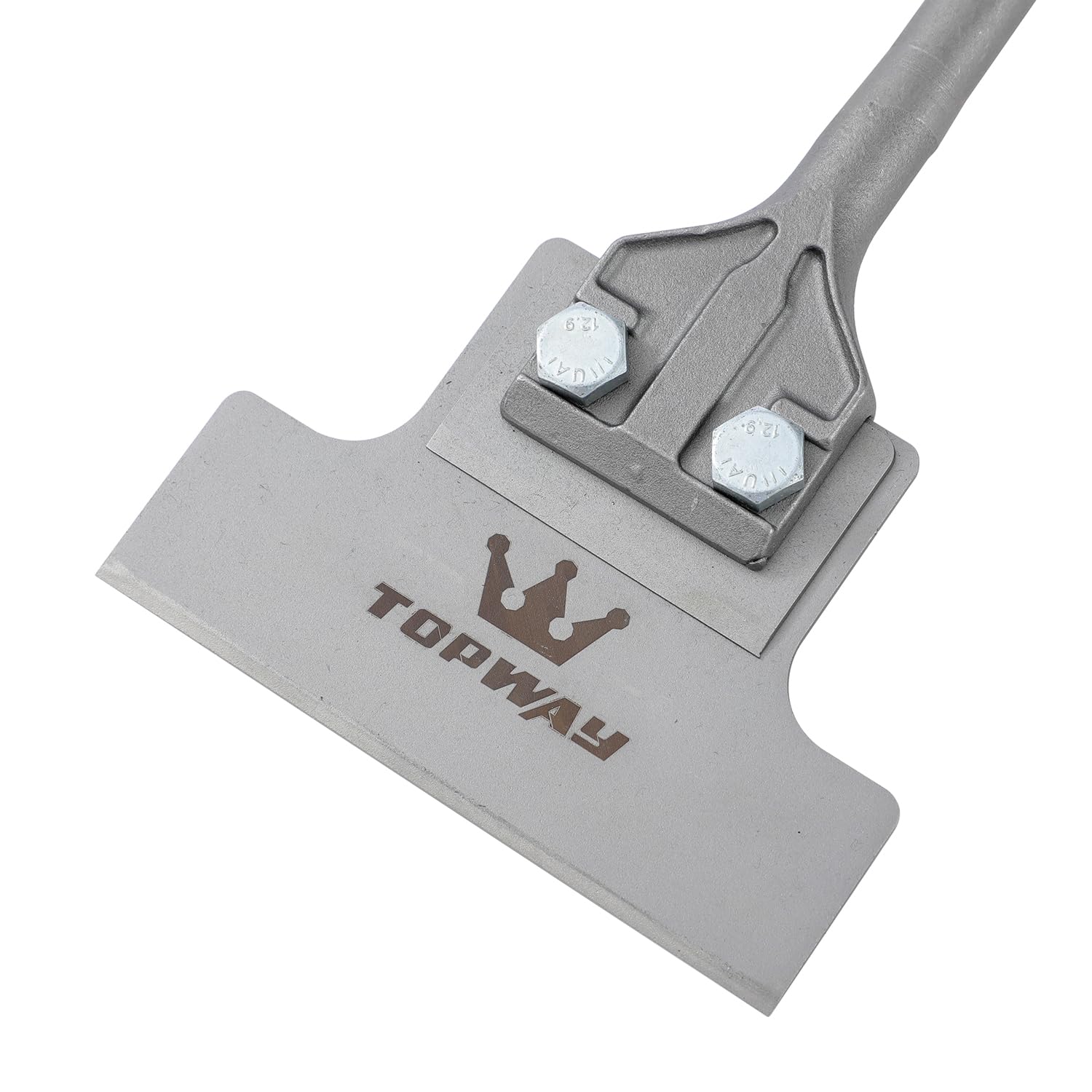 TOPWAY Cincel rascador de suelo SDS Max de 6 pulgadas de alta resistencia de 300 mm × 150 mm para quitar azulejos, adhesivo de suelo, linóleo, hormigón, mortero y superficies de pared 121123