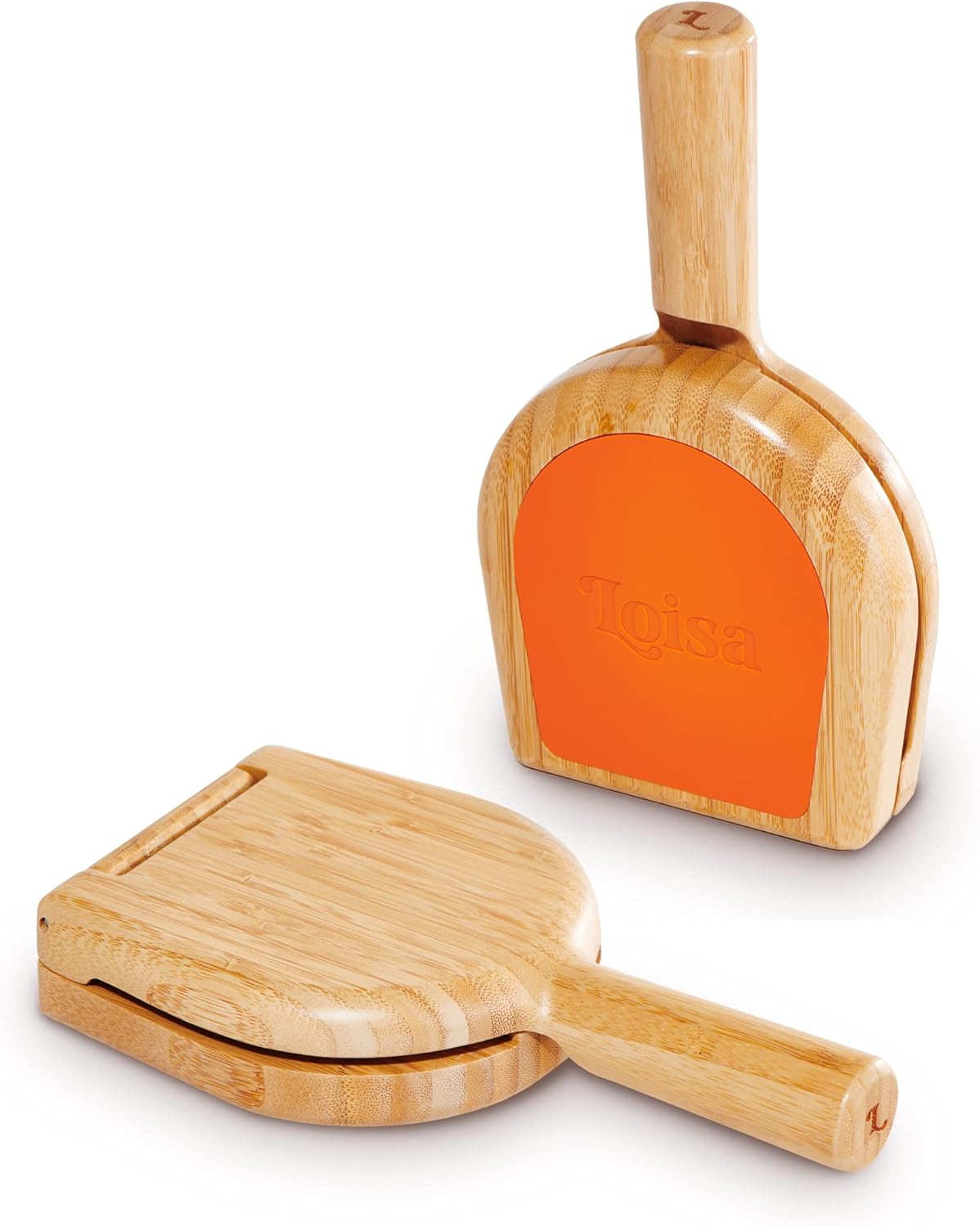 Loisa | Durable Tostonera Plantain Smasher or Press | Kitchenware for Tostones | Latin Cooking Utensil | Orange Tostonera