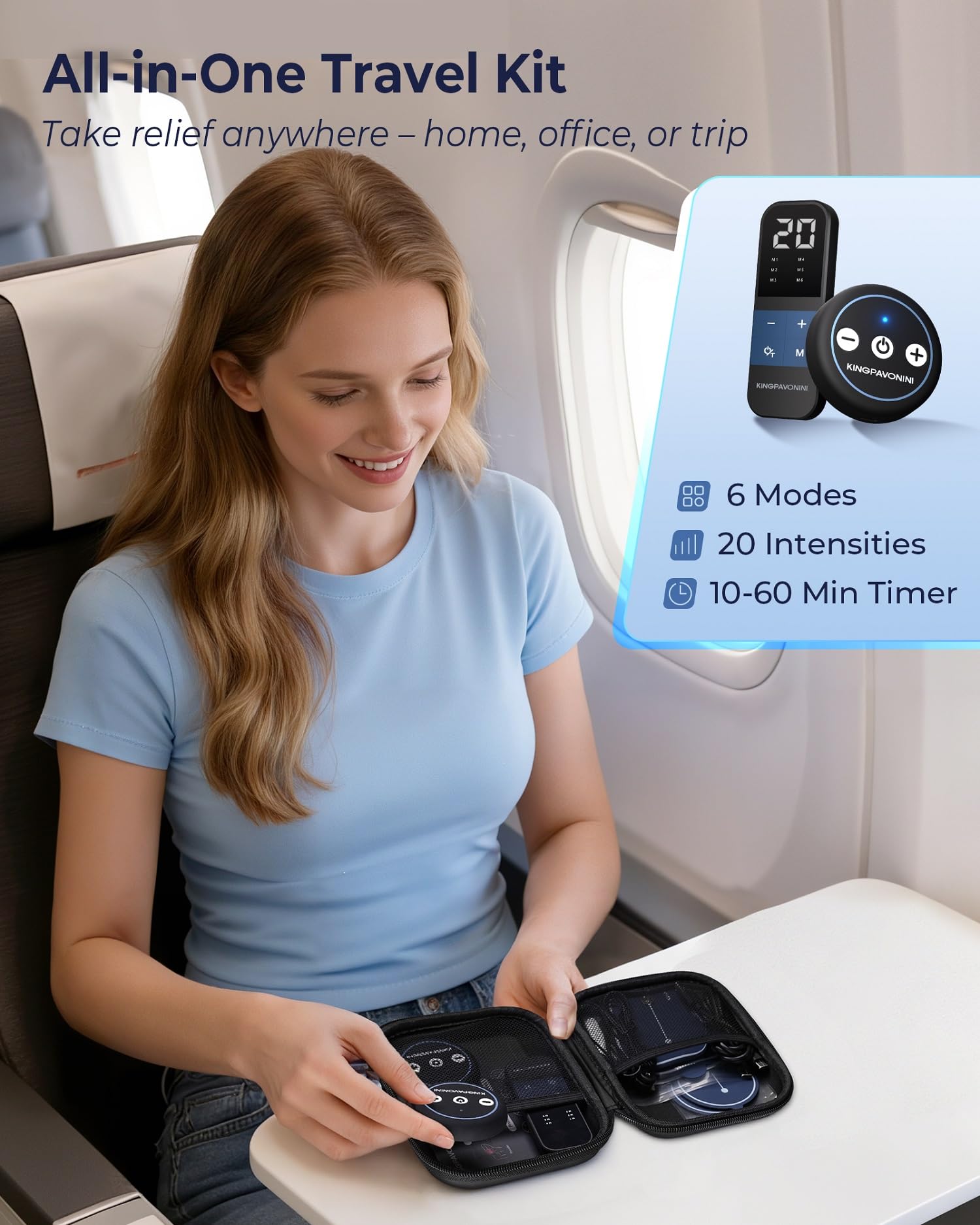 Wireless TENS Unit - Pain Relief & Muscle Stimulator -7 Wireless TENS Unit - Pain Relief & Muscle Stimulator -7