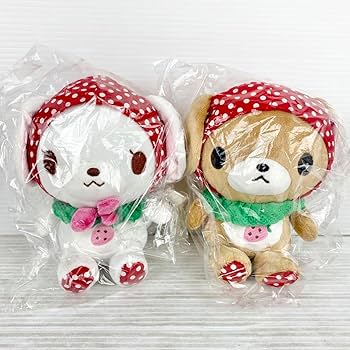 新品タグ付きシュガーバニーズももうさぬいぐるみチェック Amazon.co.jp: シュガーバニーズ しろうさ くろうさ イチゴ ぬいぐるみ