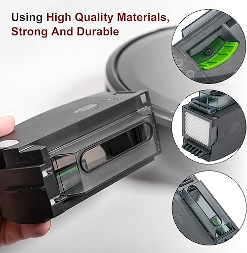 Miniatura 6 de Caja de repuesto para iRobot Roomba i3 i3+ i4 i4+ i6 i6+ i7 i7+ i8 i8+ E5 E6 E7 J7 para aspiradoras con eliminación automática de suciedad