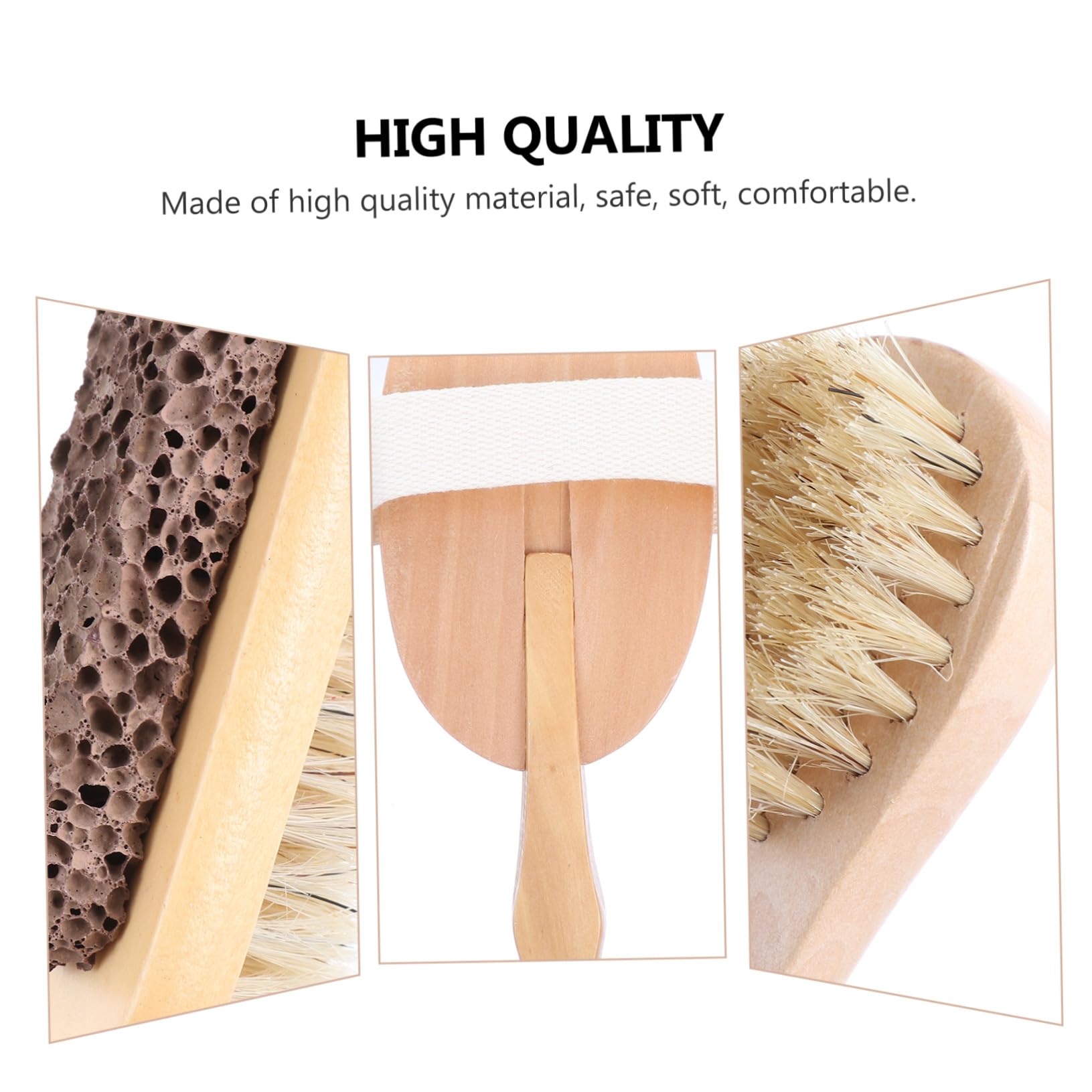 6 Stück Bade und Körperpflege Rückenschrubber Massagebürste mit Haken für Hauttypen Bad Spa Peeling Schwamm Dusche
