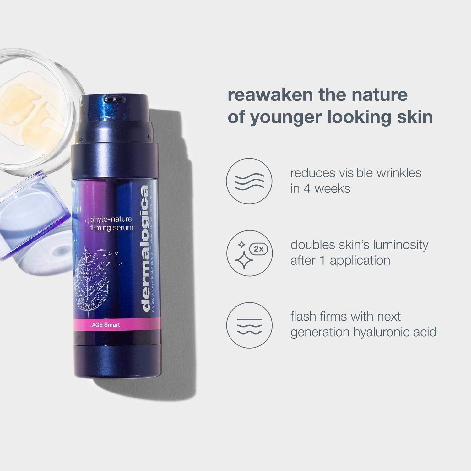 Dermalogica Phyto Nature Firming Serum, Flash-Firms, Lifts, Revitalizes, Dual-Phase Anti-ageing Serum, Biomimetic Technology - Image 5