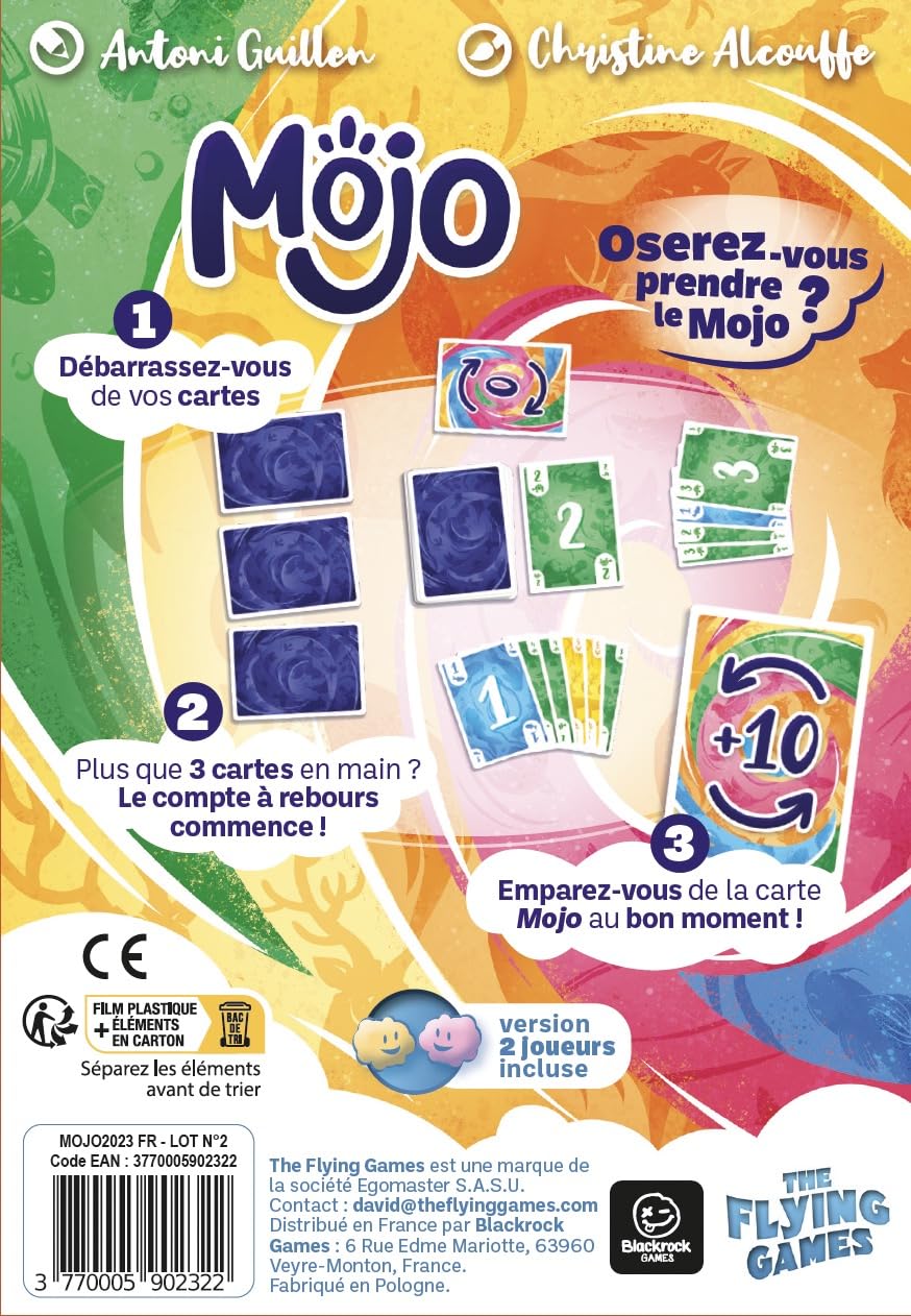 Mojo – Jeu De Cartes Tactique De Blackrock Games – 3 à 8 Joueurs – Dès 8 Ans – 30 Min – Ambiance Garantie
