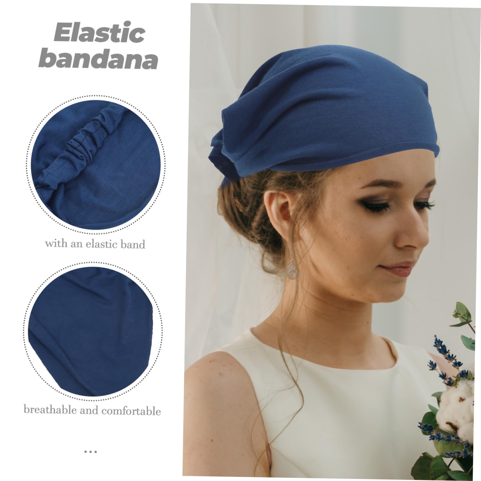 6 pezzi Fasce per Capelli Donna Triangolari Boho Ampie e Traspiranti Sciarpe Testa Morbide e Versatili per Uso Quotidiano Adatte Tutti i Tipi di Capelli